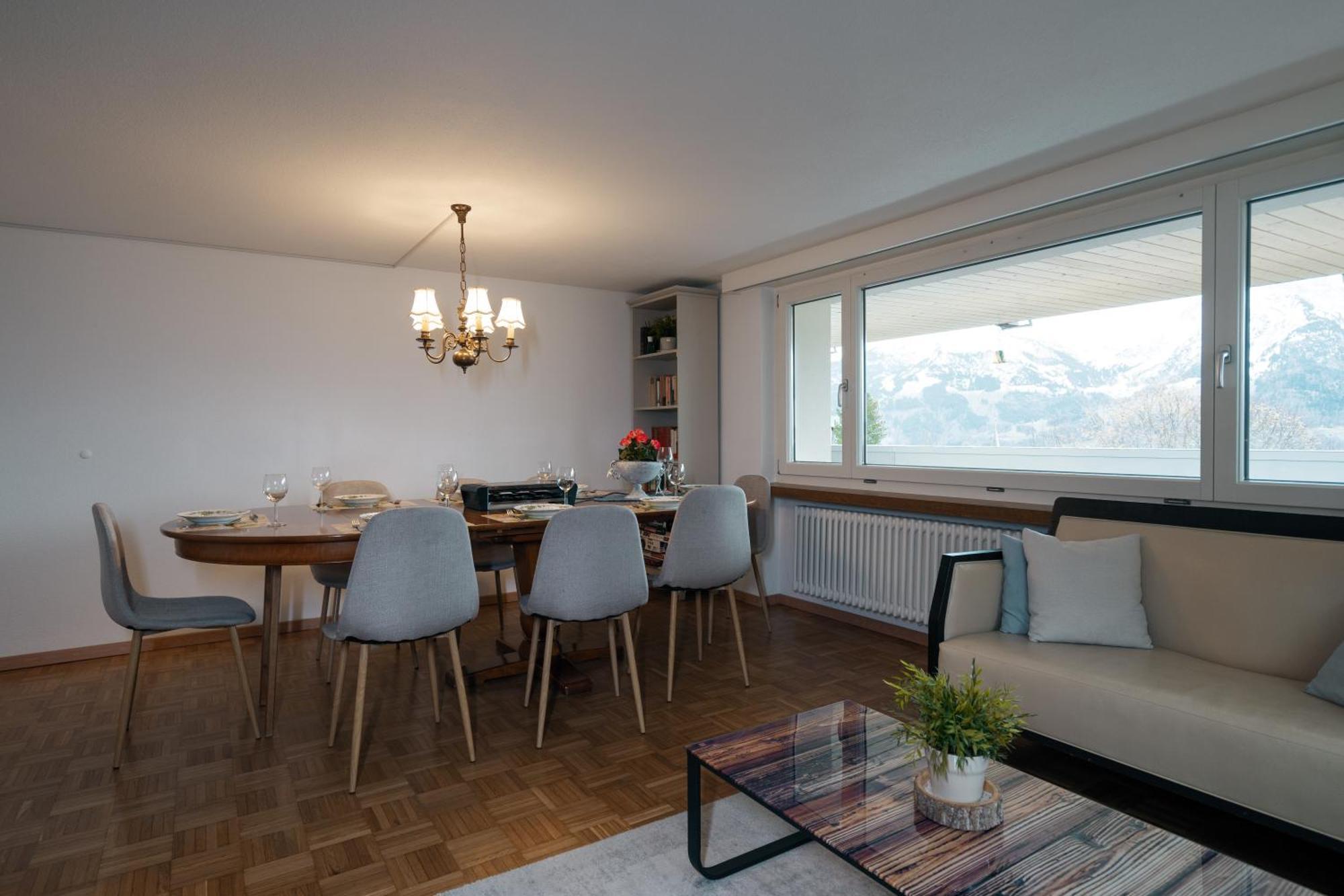 Large Apartment 8beds great for family&friends, Mountain View Amden Eksteriør billede